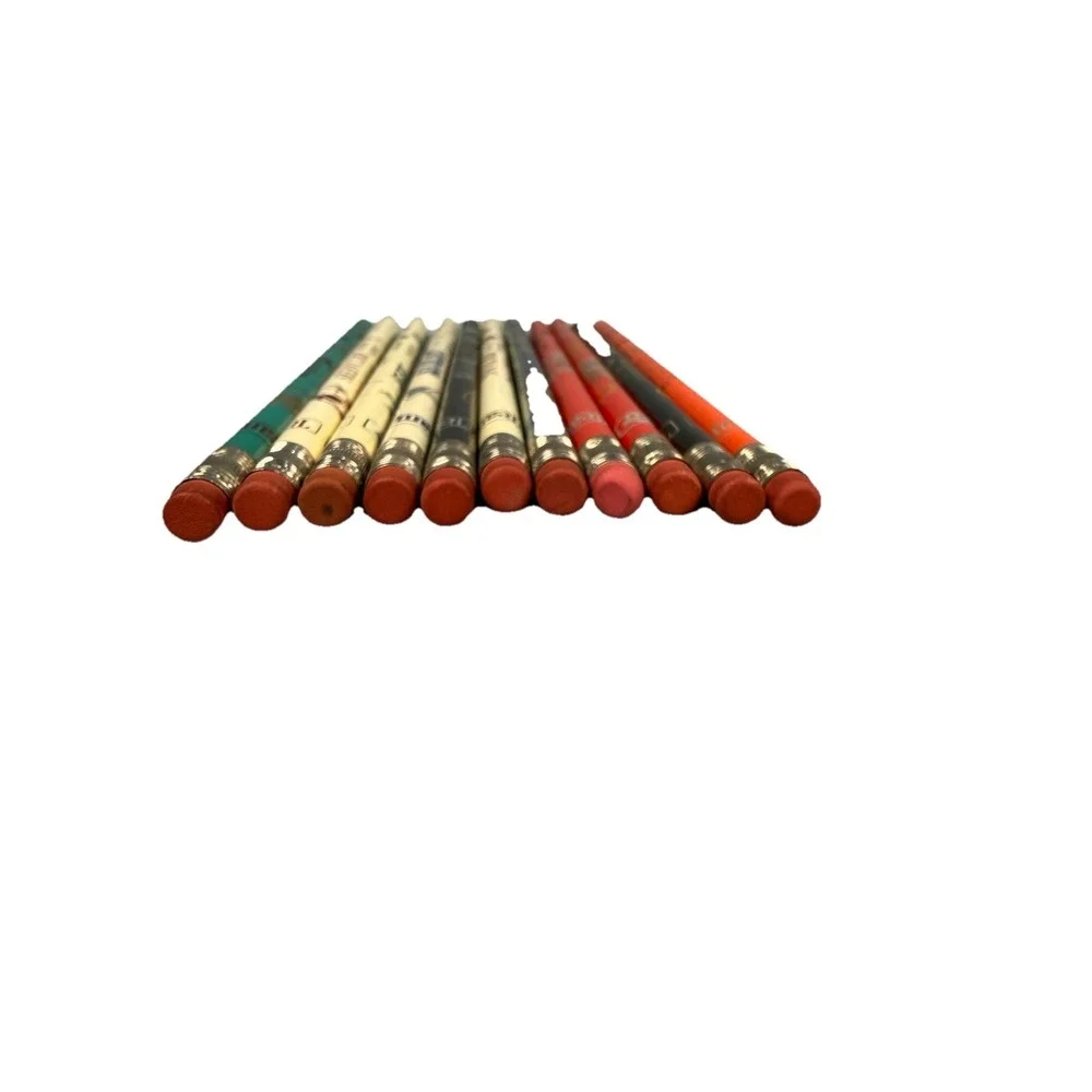 VTG NFL Football Pencil Lot of 11 Unsharpened Pencils Teams Teammate New NOS